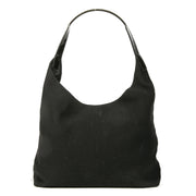 Gucci Black Canvas Hobo Shoulder Bag