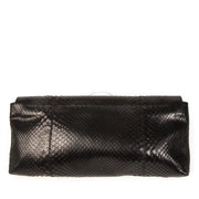 Authentieke Tweedehands Gucci Black Leather Horsebit Croco Clutch juiste prijs veilig online shoppen luxe merken webshop winkelen Antwerpen België mode fashion
