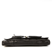 Authentieke Tweedehands Gucci Black Leather Horsebit Croco Clutch juiste prijs veilig online shoppen luxe merken webshop winkelen Antwerpen België mode fashion