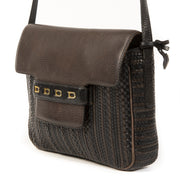 Delvaux Toile de Cuir Brown and Black Bag