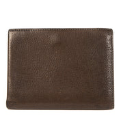 Authentieke Tweedehands Delvaux Chocolate Brown Leather Wallet juiste prijs veilig online shoppen luxe merken webshop winkelen Antwerpen België mode fashion