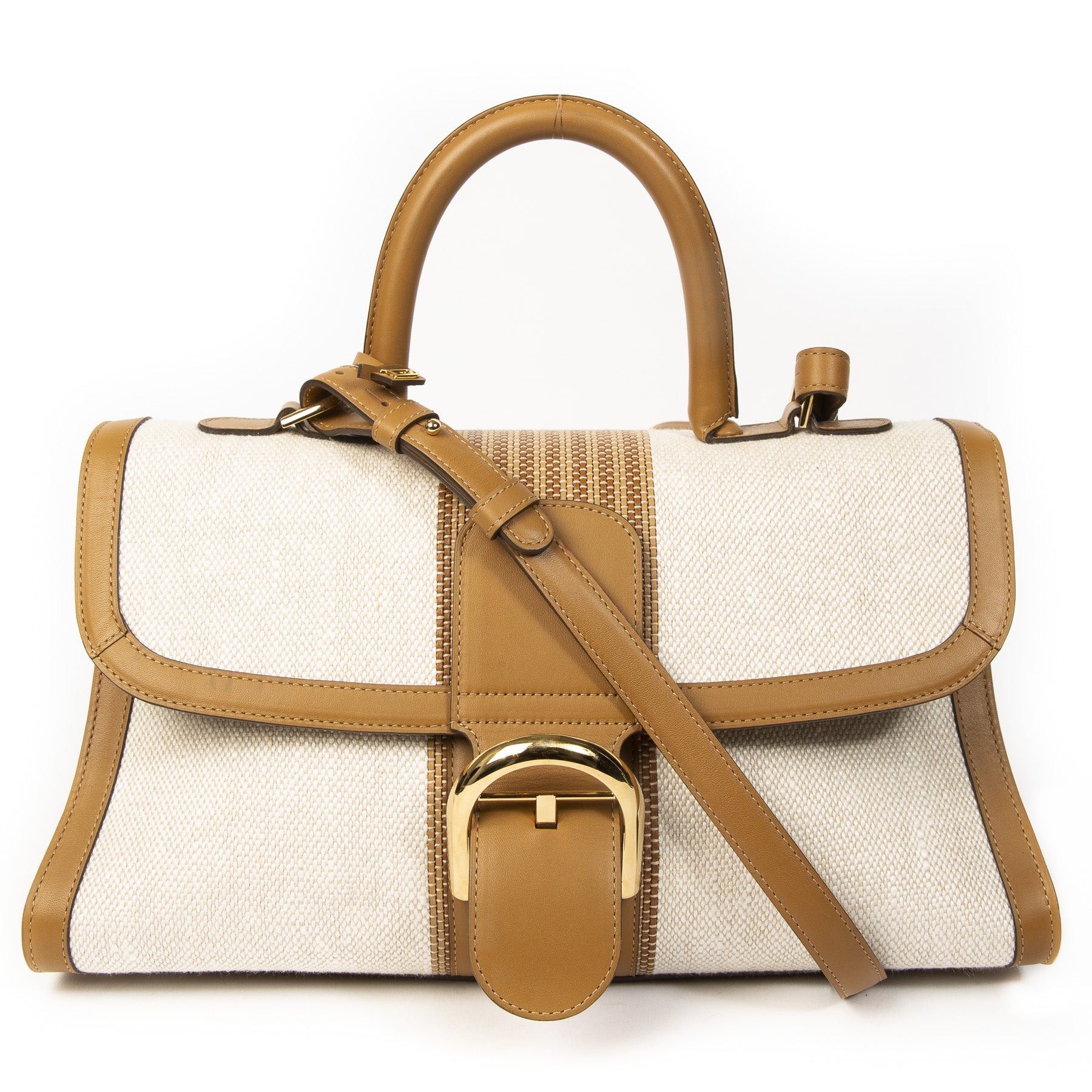 Delvaux Brillant Végétal and Ivory East/West Toile Sangle Bag. Buy authentic delvaux bag online at labellov webshop antwerp, secondhand designer vintage. Koop online tweedehands delvaux tas brillant bij labellov antwerpen, veilige betaling.