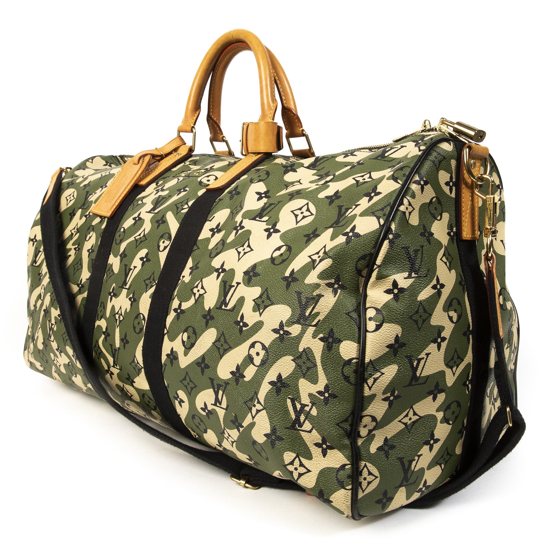 Louis Vuitton x Takashi Murakami Monogramouflage Keepall 55. Buy authentic secondhand lconic LV Keepall at labellov antwerp, safe payment designer vintage. Koop online tweedehands LV keepall 55 bij labellov antwerpen. Veilige betaling.