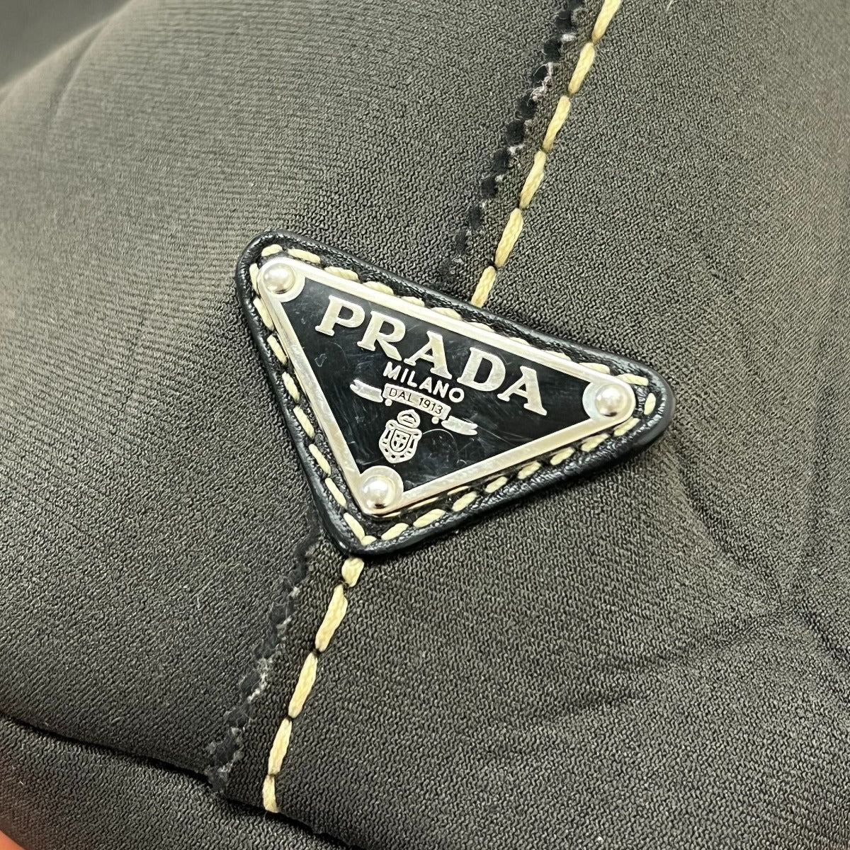 Prada Green Neoprene Tote Bag