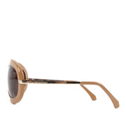 Yves Saint Laurent Brown Acetate Sunglasses