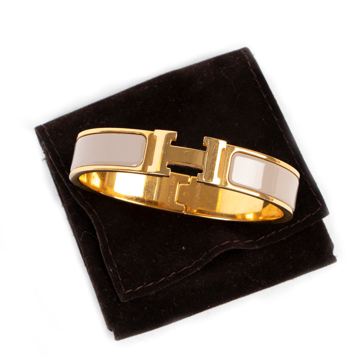 Bracelet Hermès Clic H PM Beige