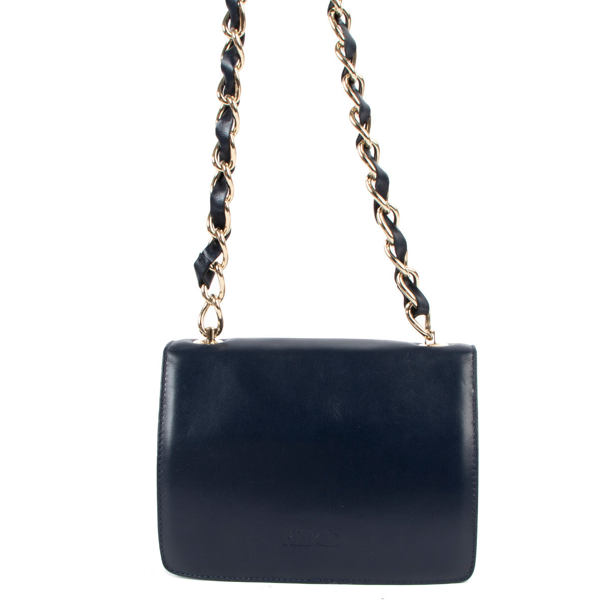 Sac bandoulière Red Valentino Star Lock en cuir bleu