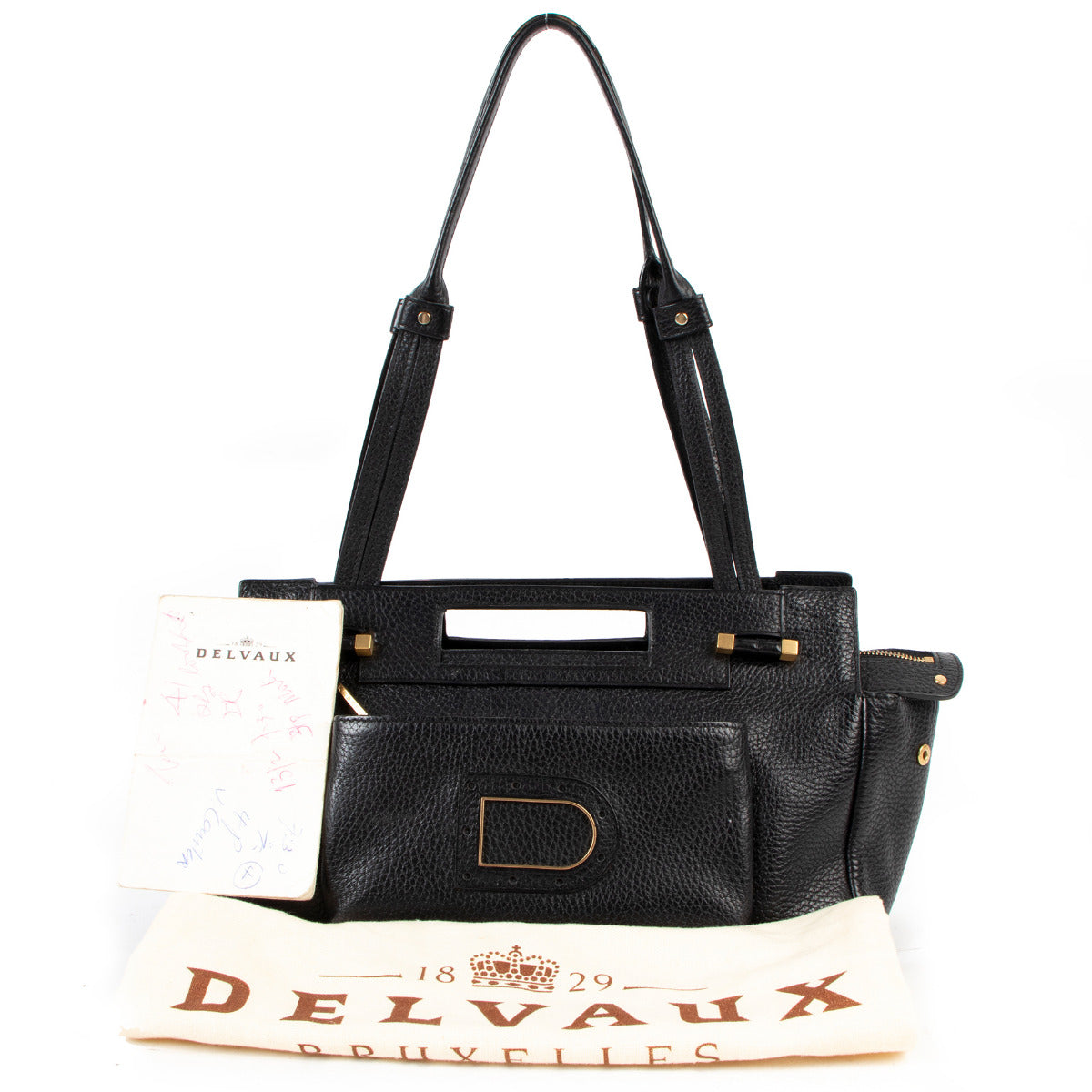 Delvaux Black Benjamin PM Shoulder Bag