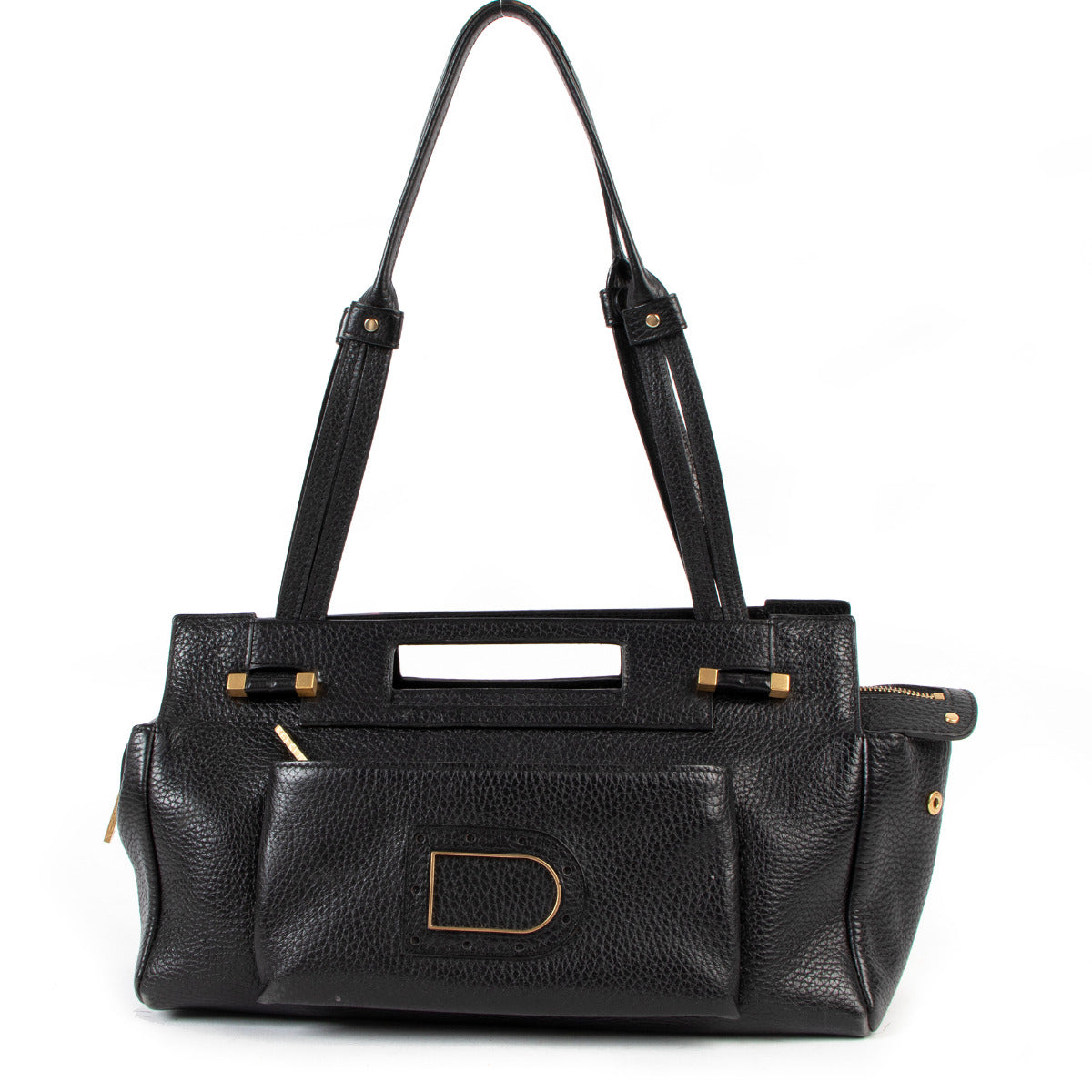 Delvaux Black Benjamin PM Shoulder Bag