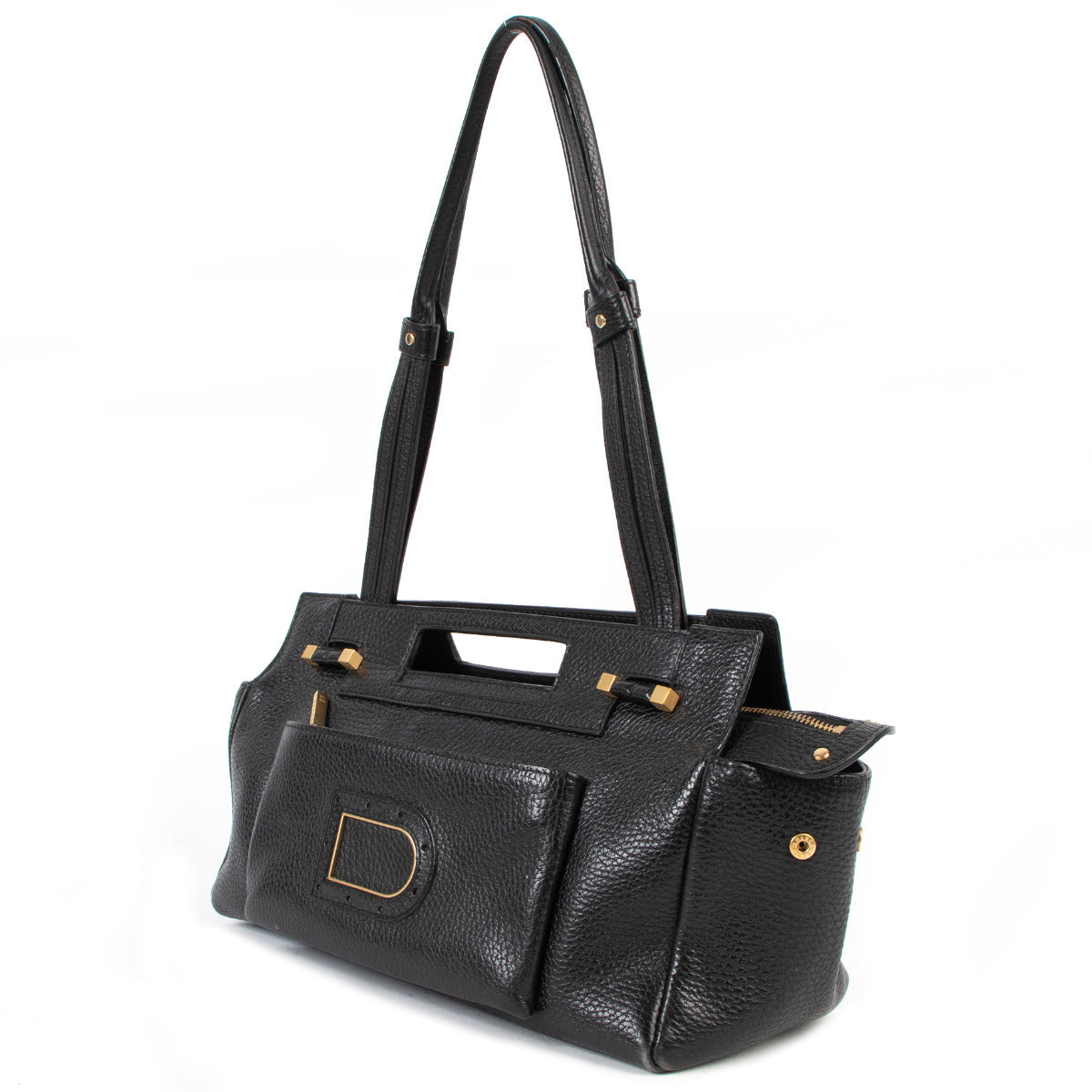 Delvaux Zwarte Benjamin PM Schoudertas