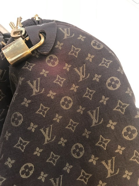 Louis Vuitton Bruine Mini Lin Speedy 30