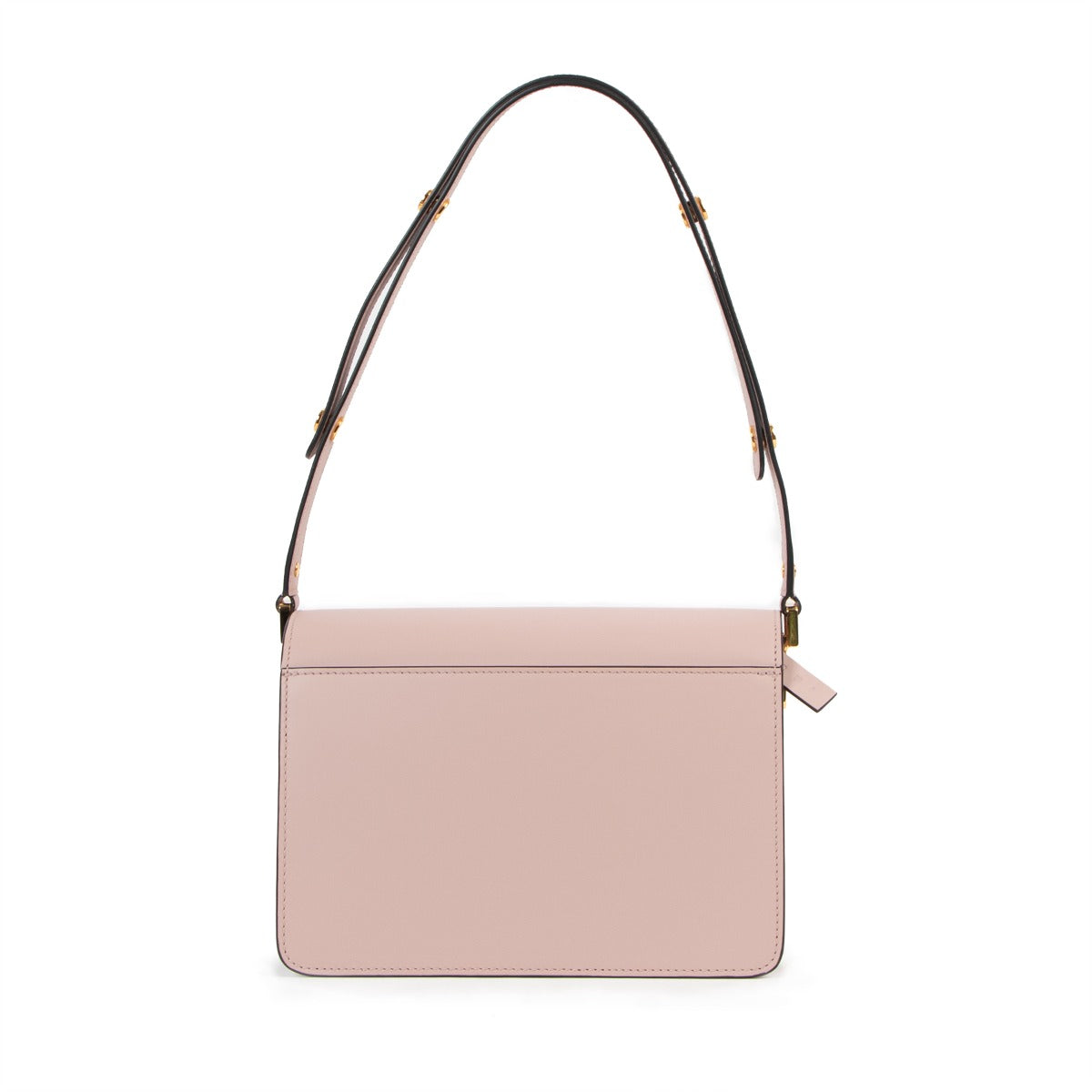 Second hand Marni Sping/Summer 2019 Blush Pink Medium Trunk Calfskin Shoulder Bag at Labellov