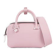 Buy online authentic second hand Delvaux Taurillon Soft Mauve Cool Box Mini Shoulder bag in very good condition at Labellov in Antwerp