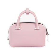 Buy online authentic second hand Delvaux Taurillon Soft Mauve Cool Box Mini Shoulder bag in very good condition at Labellov in Antwerp