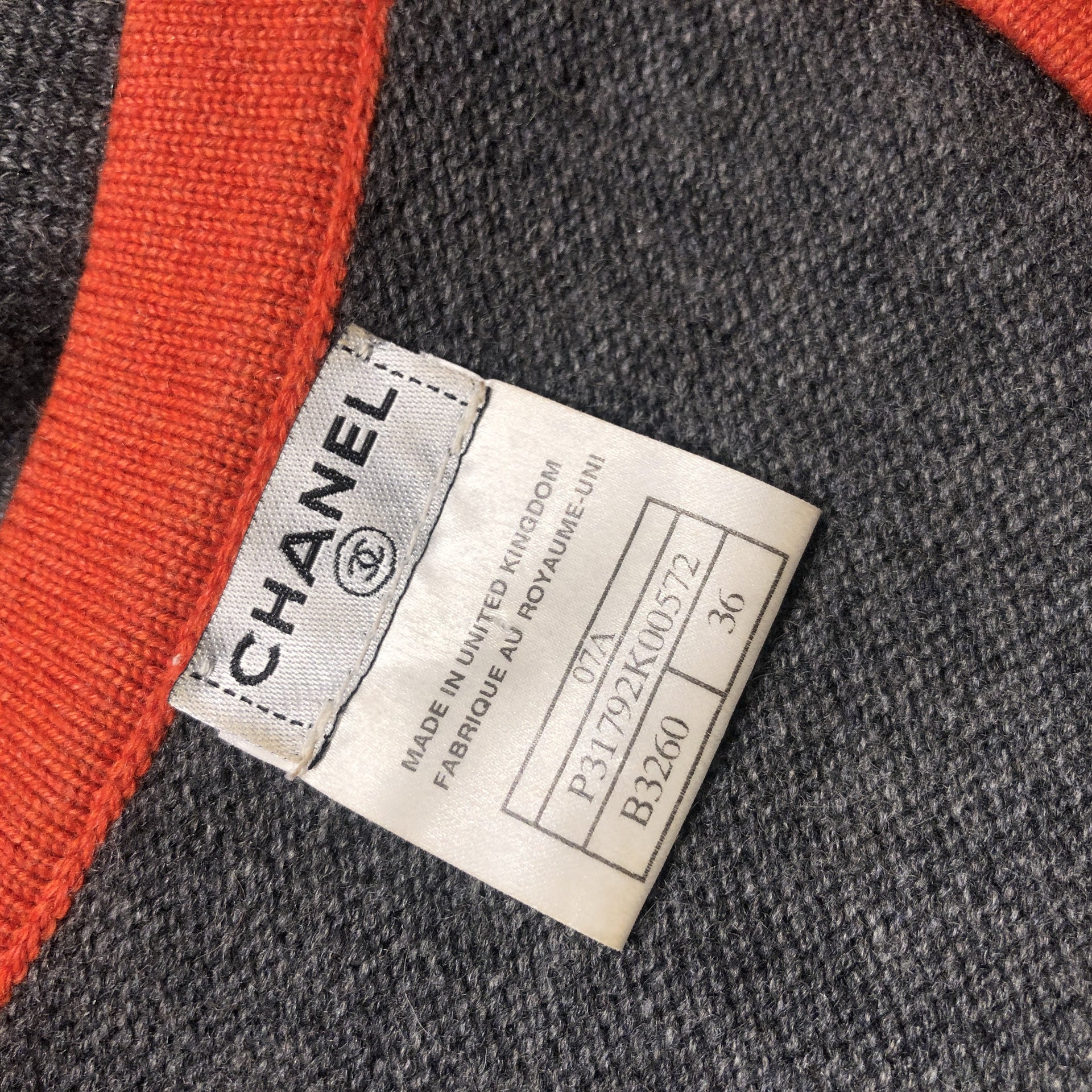 Chanel Cashmere Grey Dress - Size 36 details