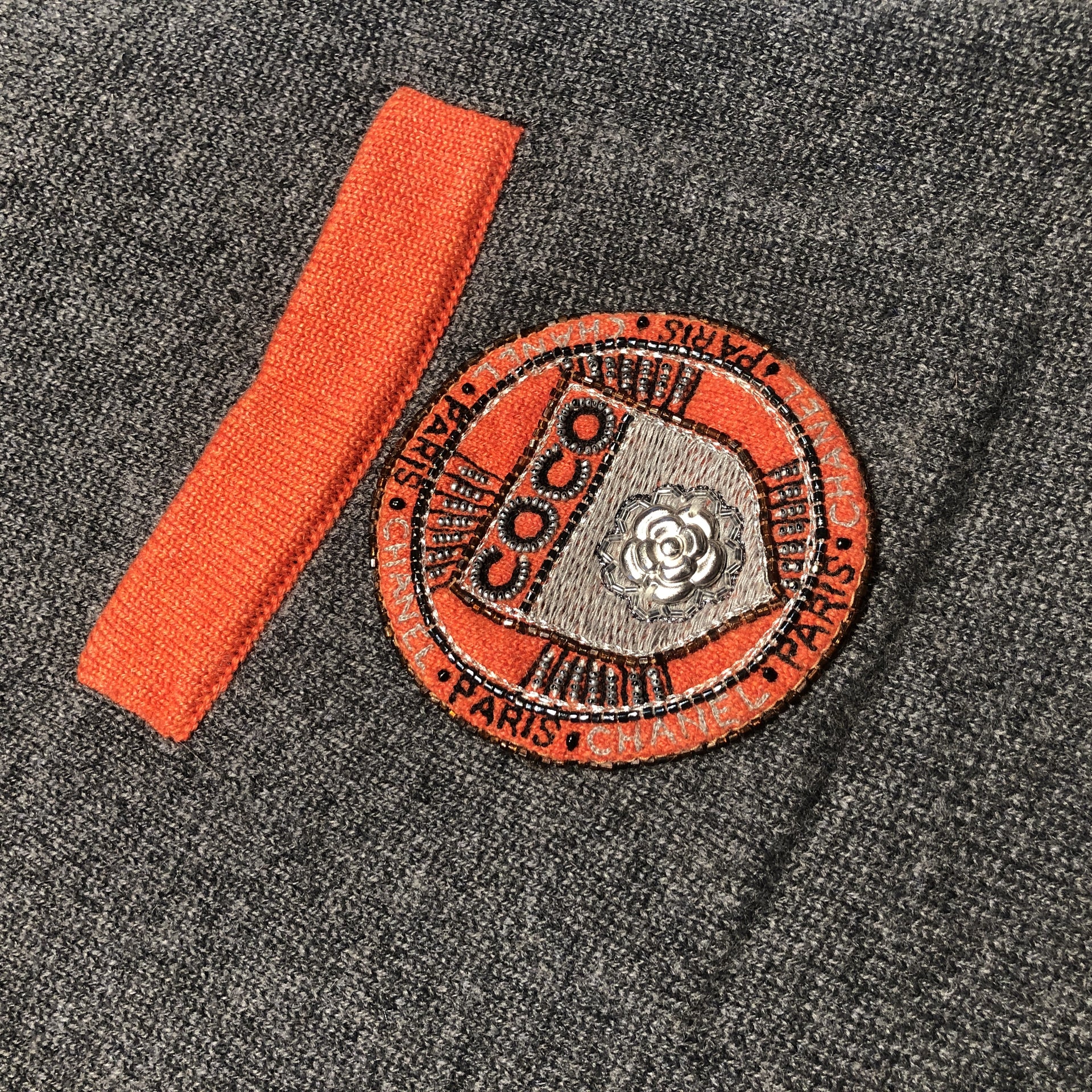 Chanel Cashmere Grey Dress - Size 36 logo