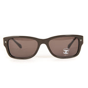 Chanel Rectangle Burgundy Brown Gradient Sunglasses