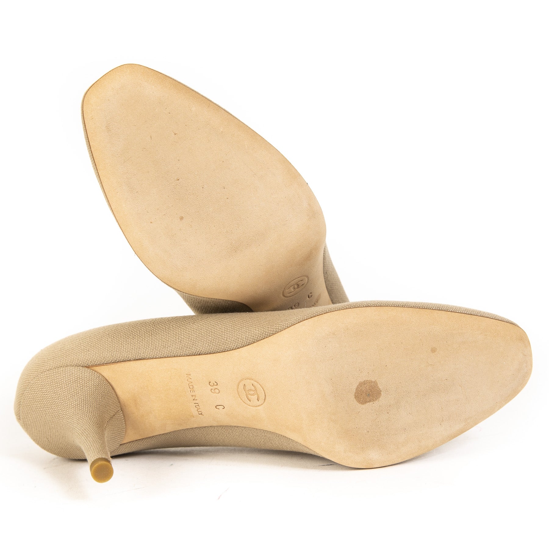 Chanel Beige Coco Pumps - Size 39