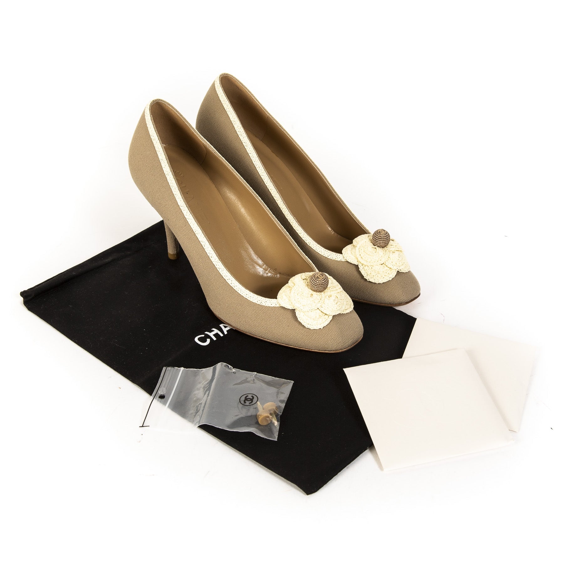 Chanel Beige Coco Pumps - Size 39