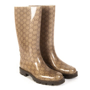 Gucci Monogram Rain Boots - Size 37