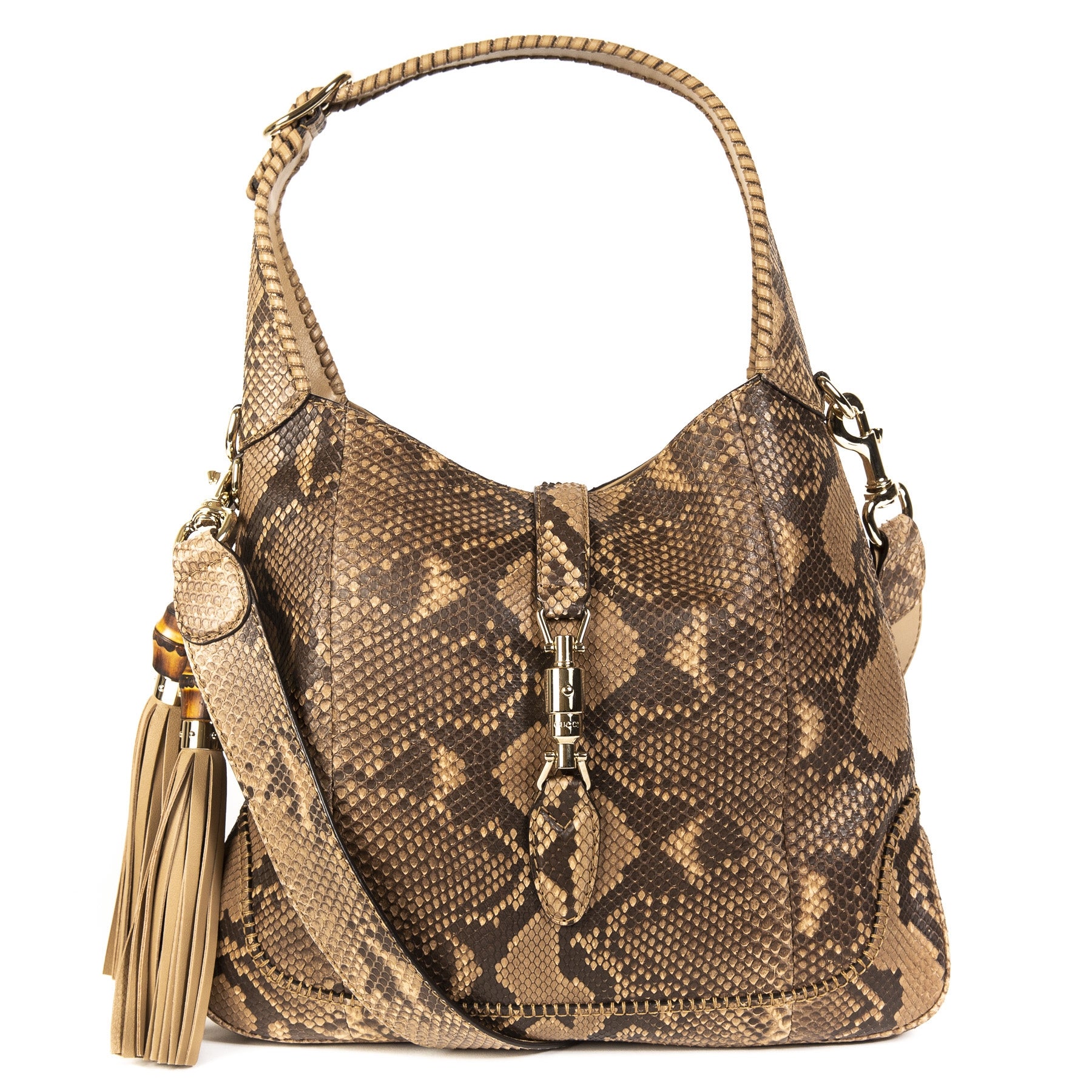 Sac porté épaule Gucci Jackie exclusif en python en édition limitée