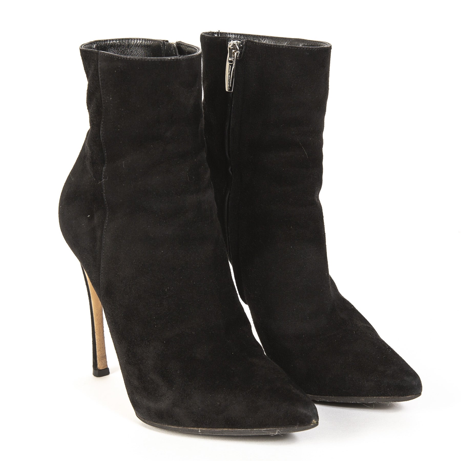 Gianvito Rossi Black Suede Ankle Boots