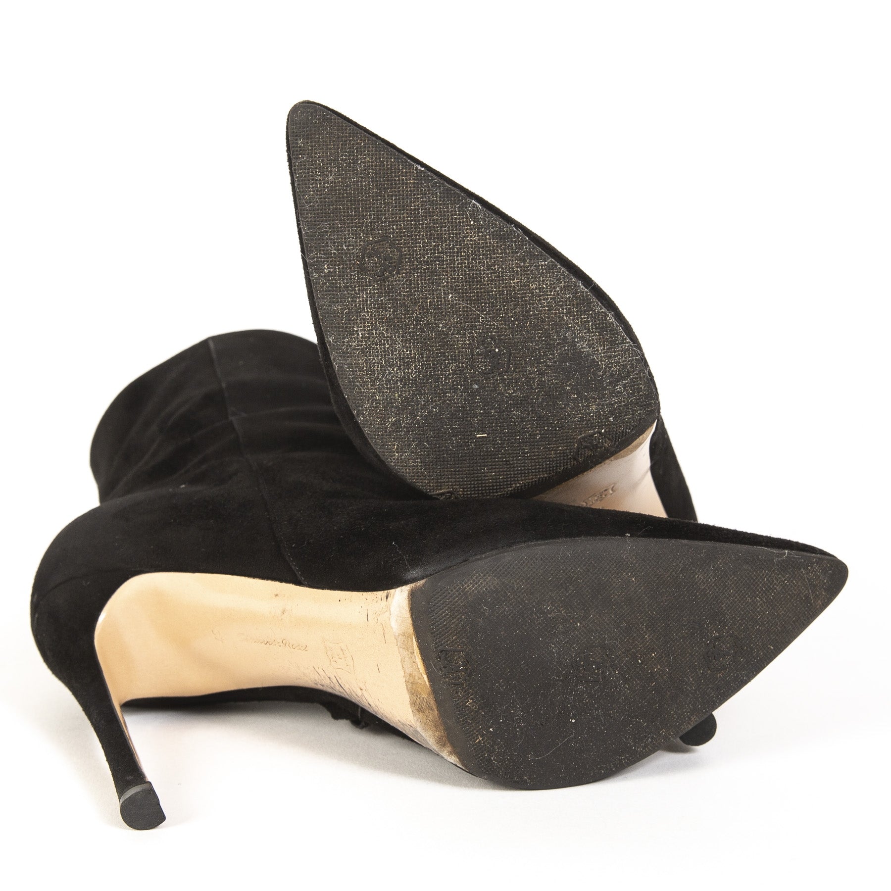 Gianvito Rossi Black Suede Ankle Boots