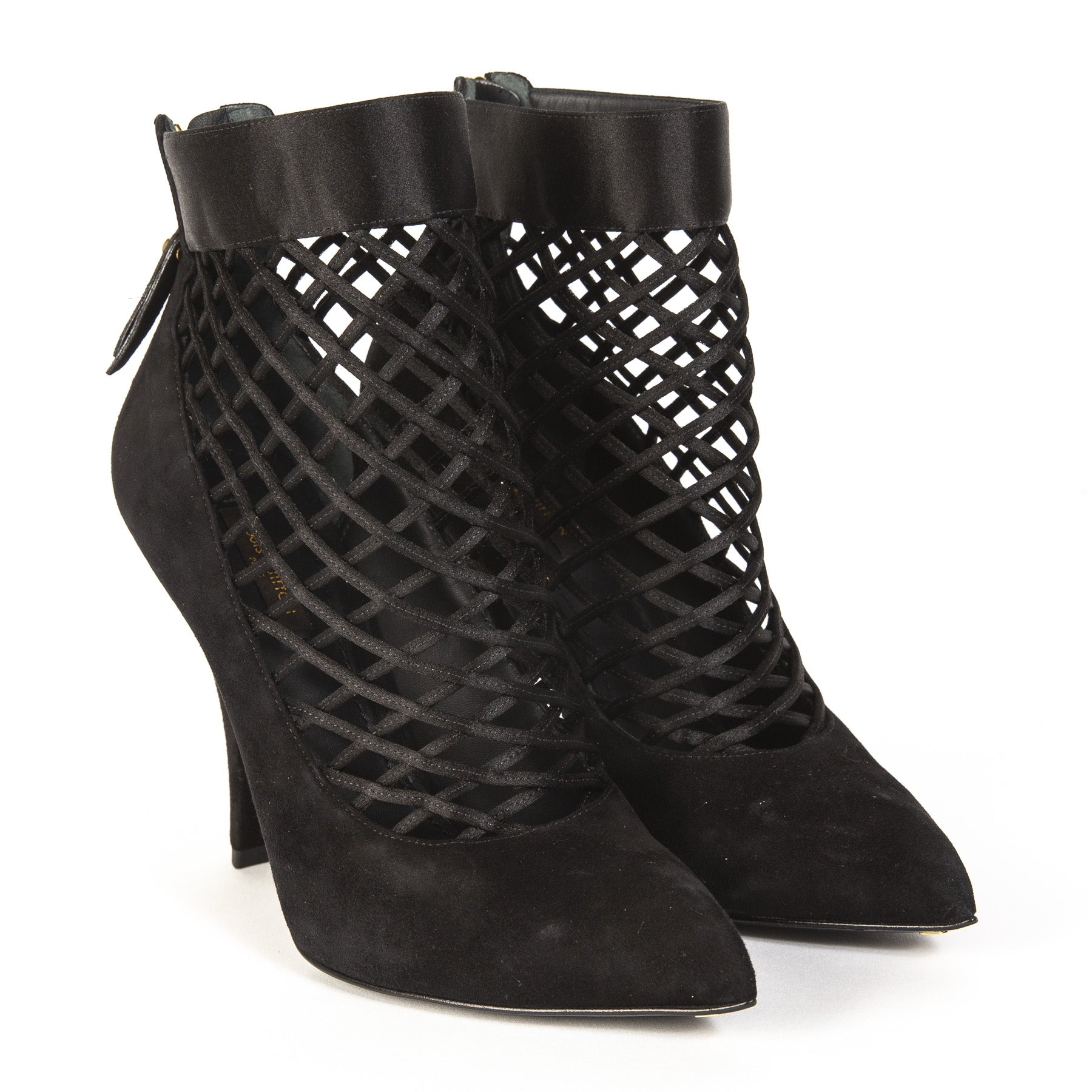 Louis Vuitton Black Suede Ankle Boots - Size 37