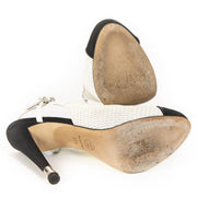 Chanel Black White Heels
