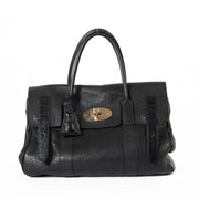 Mulberry Black Heritage Bayswater Satchel now for sale at labellov vintage fashion webshop belgium