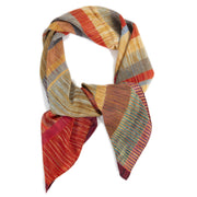 delvaux multicolor striped silk scarf now for sale at labellov vintage fashion webshop