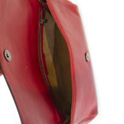 Authentique seconde main vintage Delvaux Passerelle Trotteur Red Crossbody Bag achète en ligne webshop LabelLOV