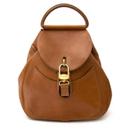 Delvaux backpack cognac leather