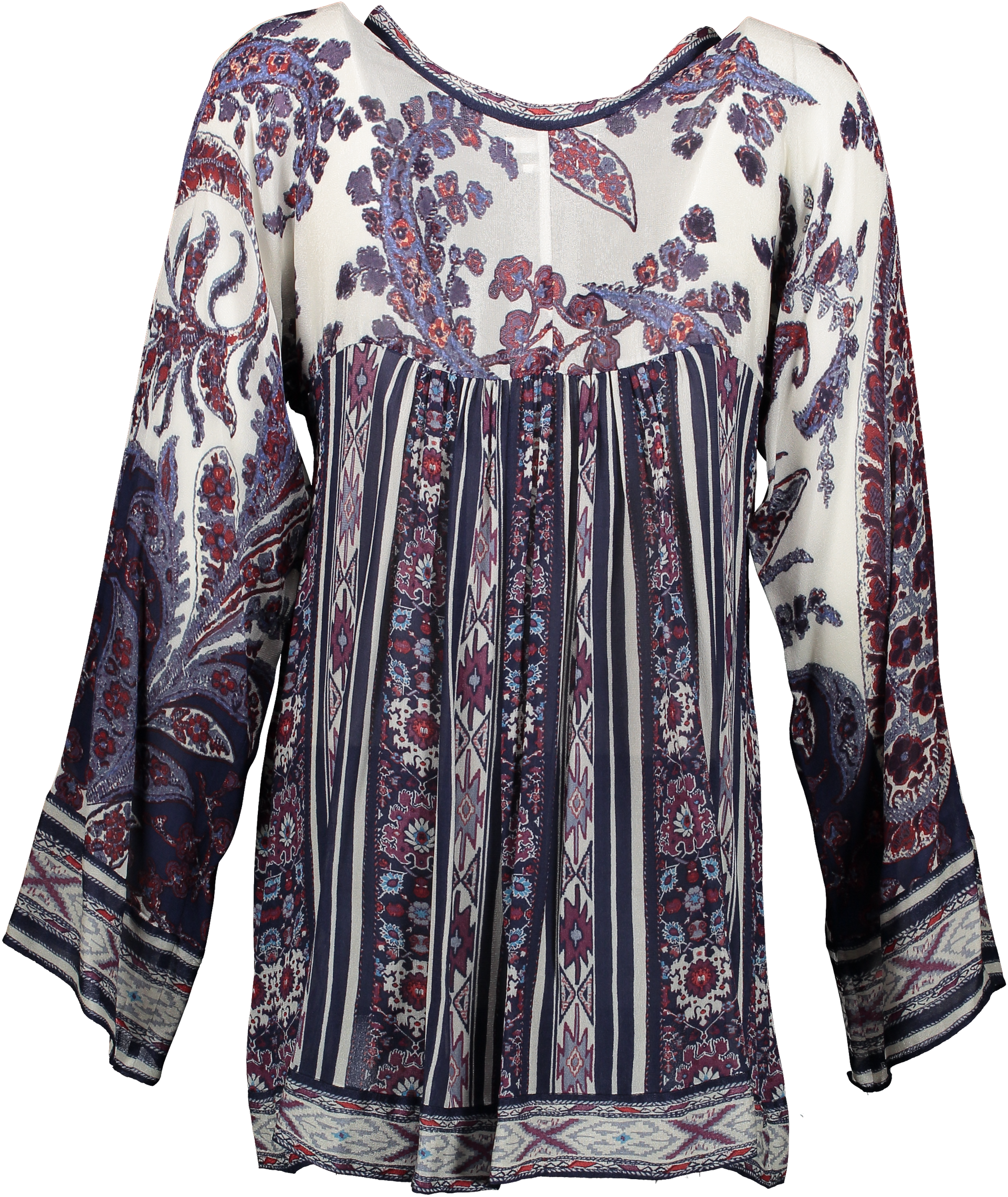 Isabel Marant Étoile Long Sleeve V-neck Blouse - SIZE 1. Buy authentic secondhand clothing from Isabel Marant online at LabelLOV. Safe payment. Bohemian Top.