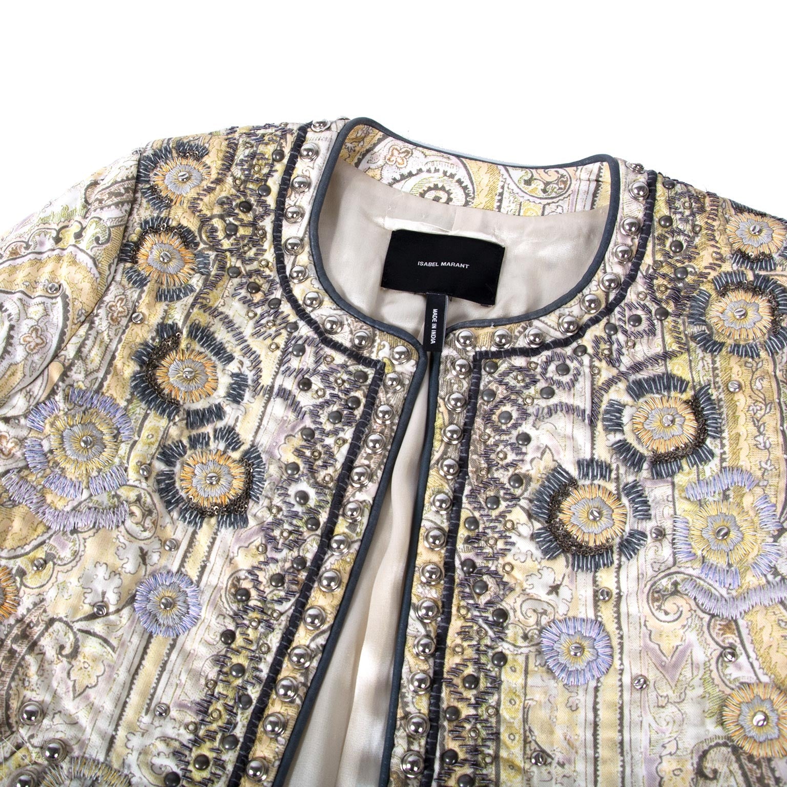 isabel marant beige jacket now for sale at labellov vintage fashion webshop belgium