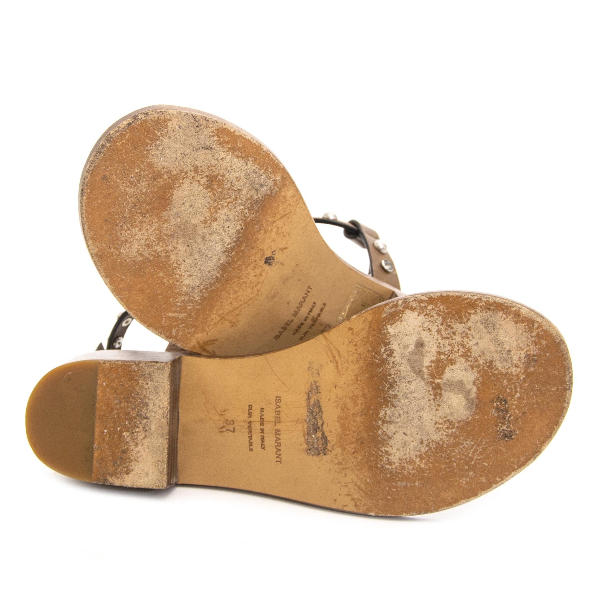 Isabel Marant Stud Sandals - Size 37 now for sale at labellov vintage fashion webshop belgium
