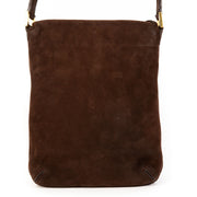 Deux de Delvaux Brown Drawstring Crossbody Bag