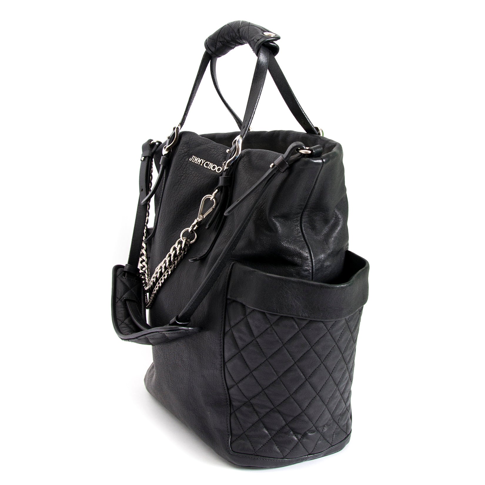 Buy and sell your authentic Jimmy Choo Black Blare Tote