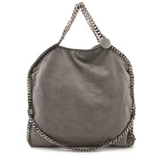 koop online tweedehands tassen aan de beste prijs Stella McCartney Grey Falabella Shaggy Deer Fold Over Tote