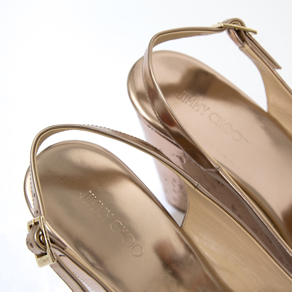acheter en ligne pour le meilleur prix neuf Jimmy Choo Bronze Prova Wedges