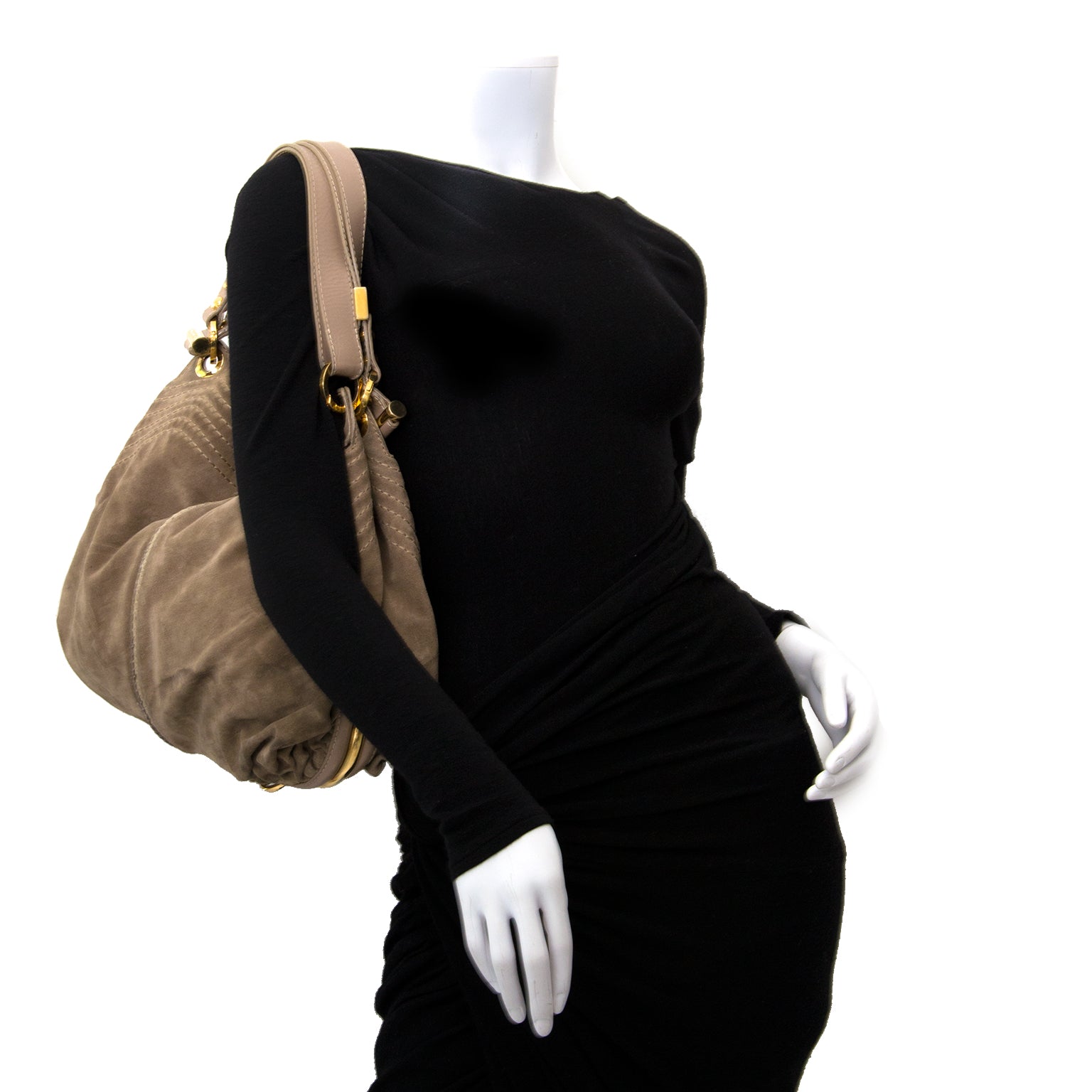 Buy safe online secondhand Jimmy Choo Suede Alex Shoulder Bag for the best price at Labellov
