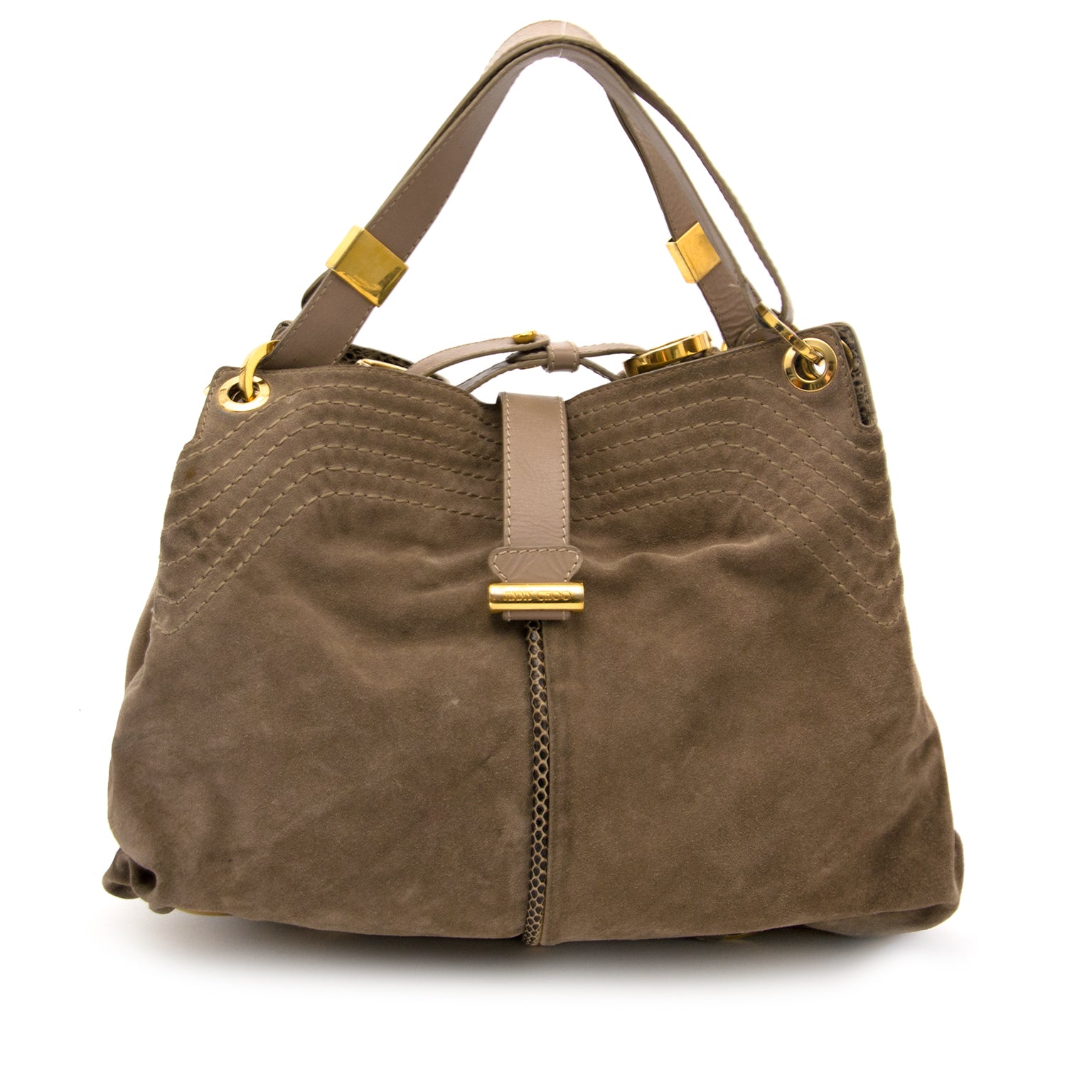 acheter en ligne pour le meilleur prix Jimmy Choo Suede Alex Shoulder Bag