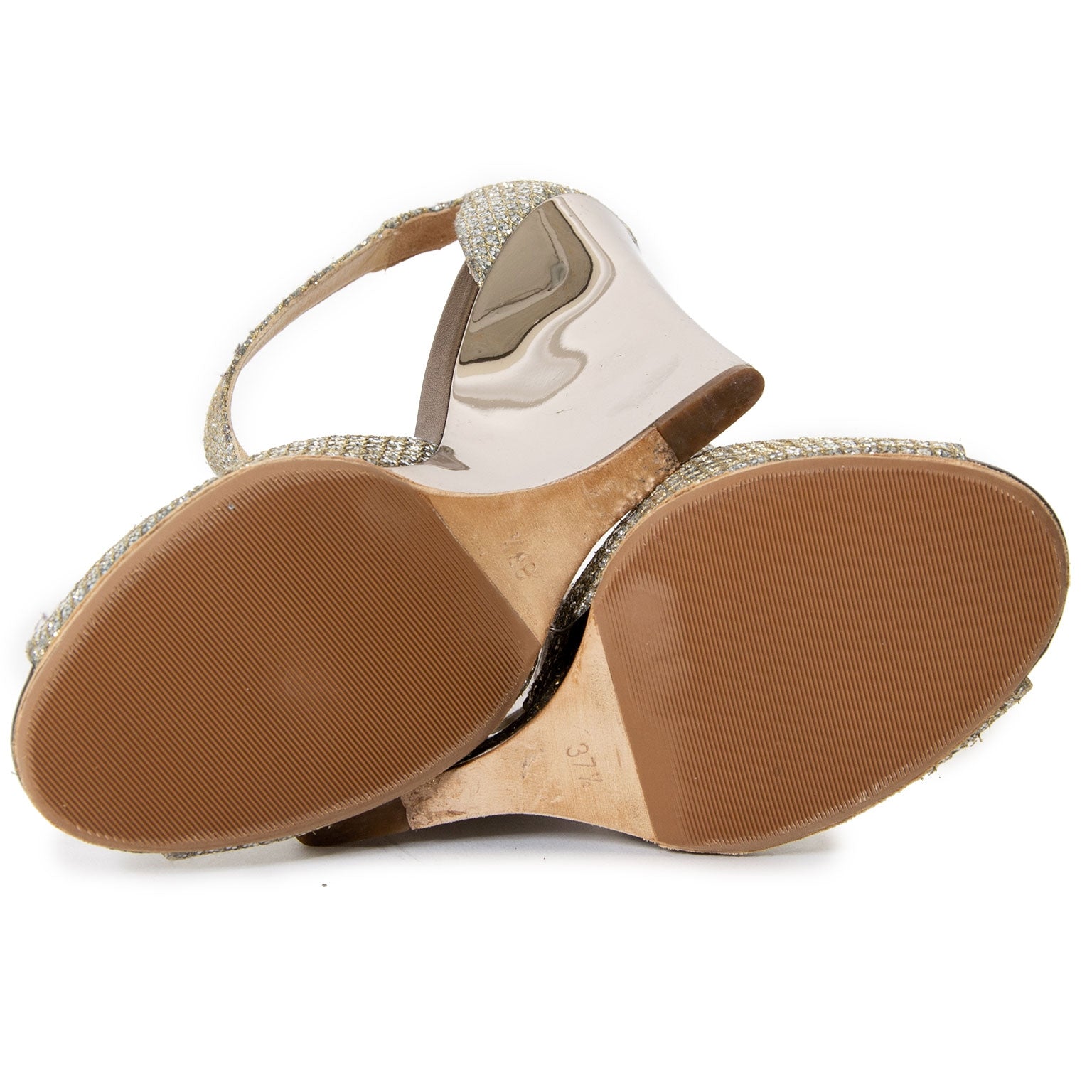 Jimmy Choo SIlver Sandal Wedges available at the best price exclusively online at Labellov