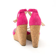 Acheter en ligne chez Labellov.com Jimmy Choo Pink Cork Wedges - Size: 39,5