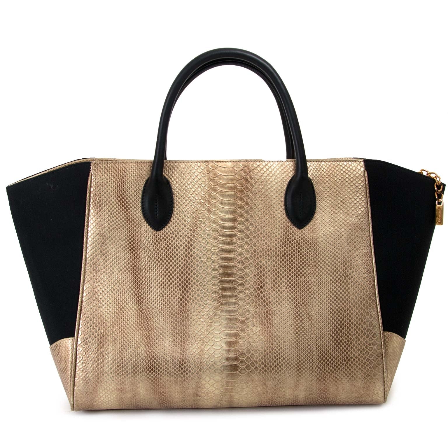 chopard metallic python embossed sac à vendre à labellov vintage webshop de mode belgique