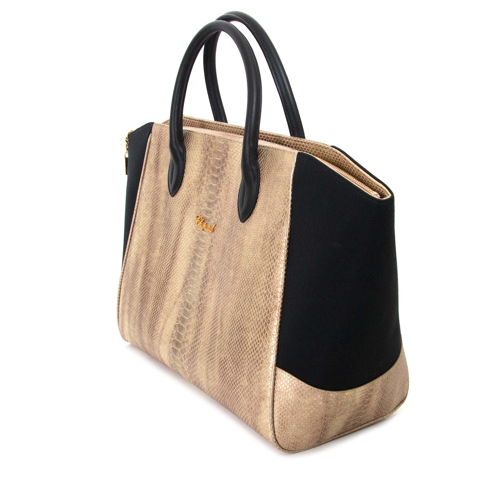 chopard metallic python embossed sac à vendre à labellov vintage webshop de mode belgique