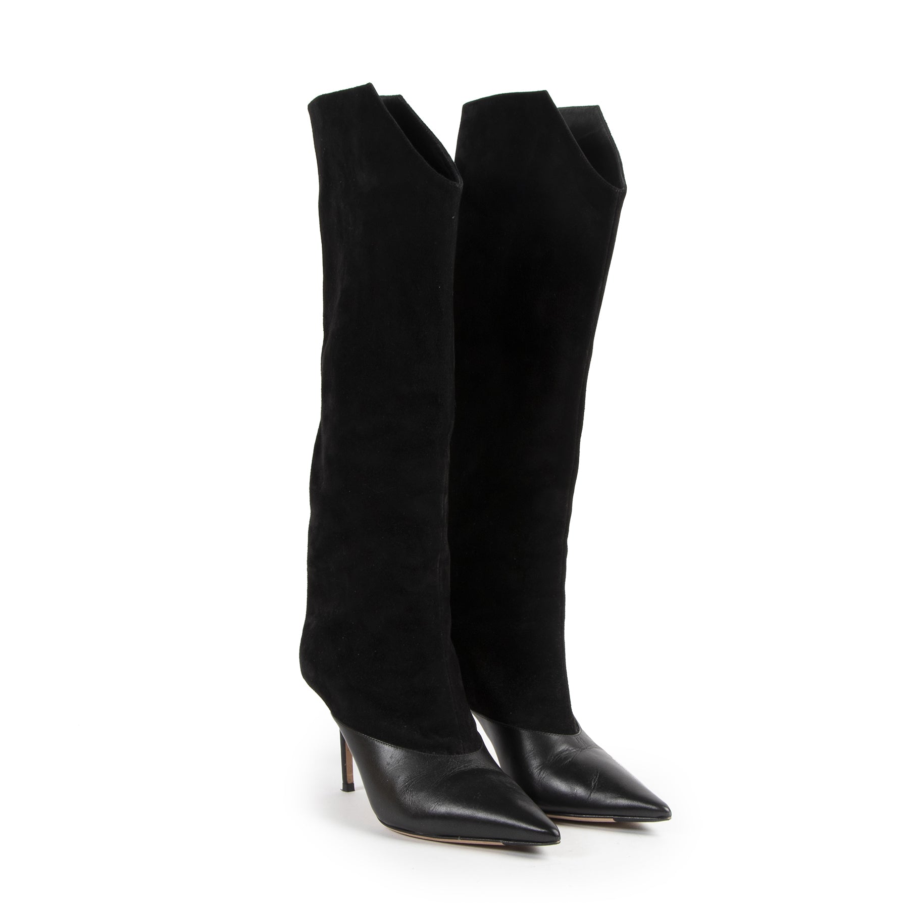 Jimmy Choo Black Brelan 85 Suède Knee High Boots pour le meilleur prix chez Labellov à Anvers