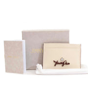 Buy an authentic second hand Jimmy Choo Off-White Leather Cardholder in very good condition at Labellov