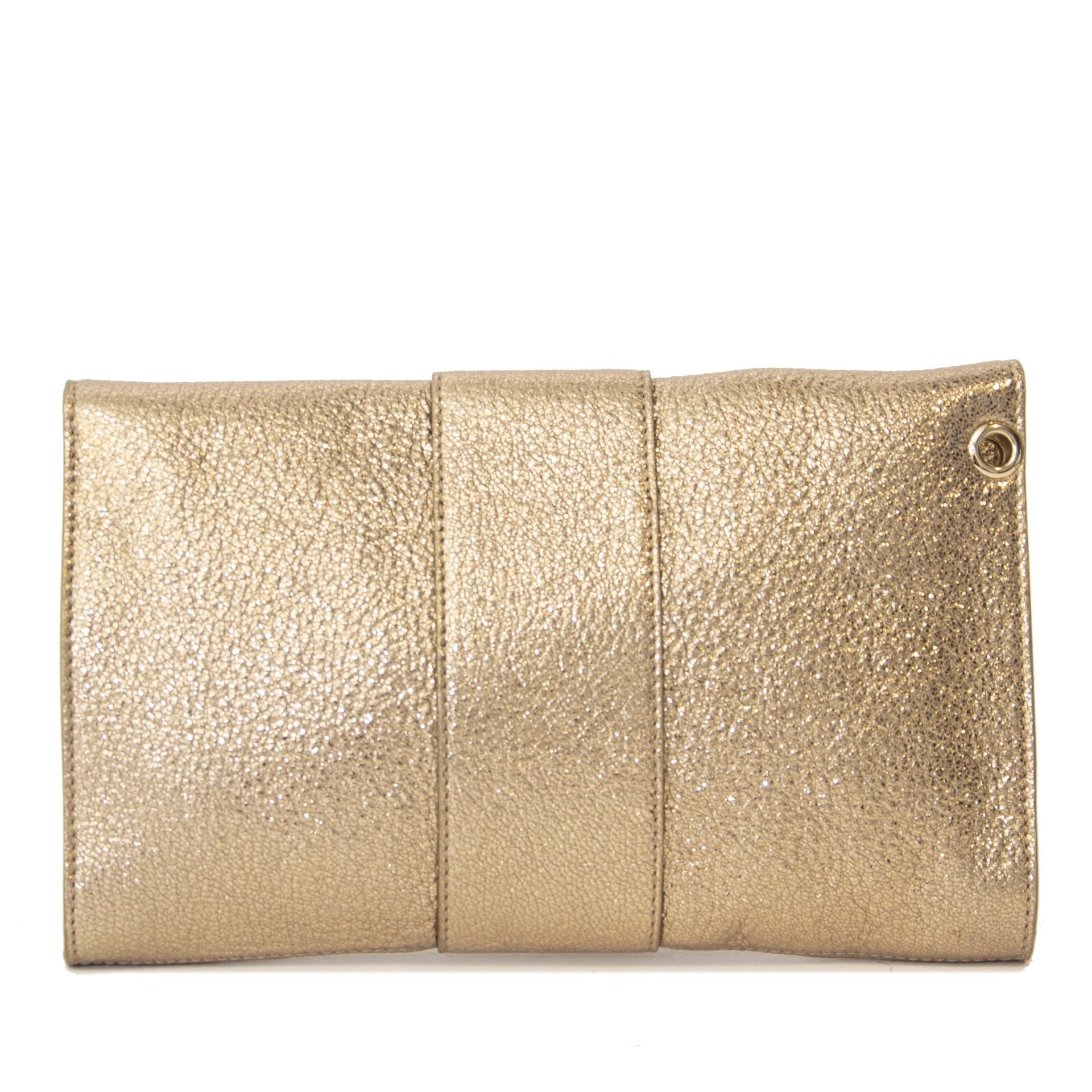 Jimmy Choo Rivera Golden Clutch