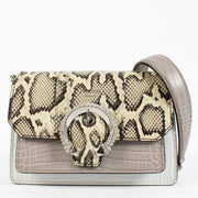Jimmy Choo Python/Croc Embossed Madeline Bag